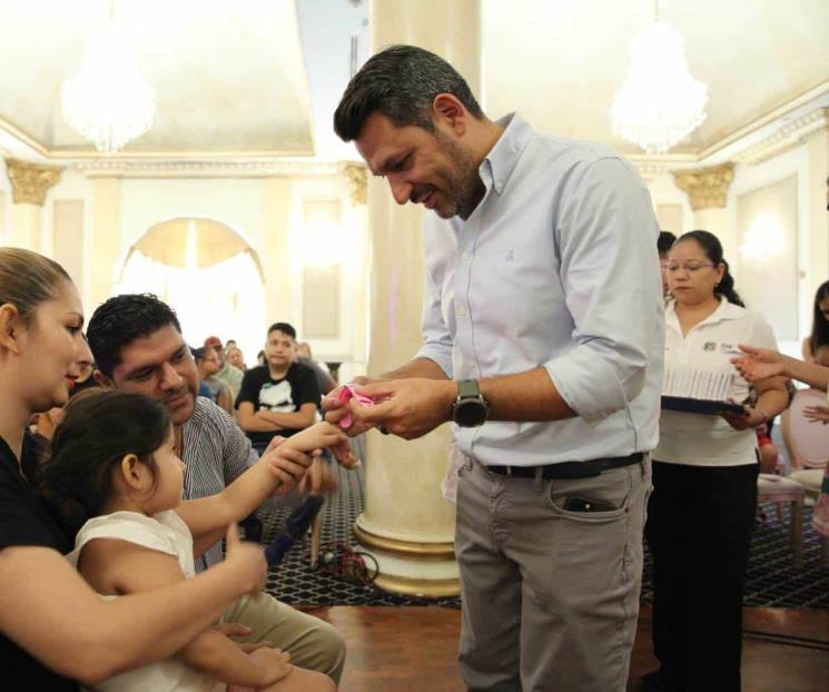 Entrega Guadalupe 100 brazaletes localizadores a infantes