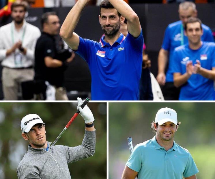Djokovic, Sainz y Bale pasan tiempo jugando el golf