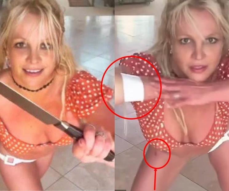 Preocupa vídeo de Britney Spears bailando con cuchillos