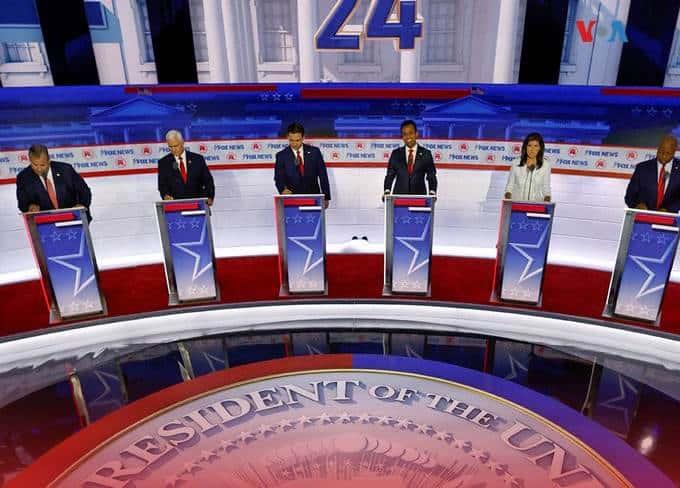 Atacan a Trump aspirantes  republicanos en segundo debate