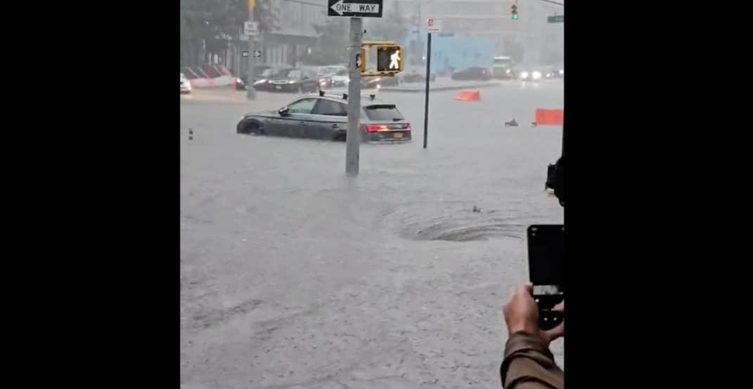 Sorprendentes imágenes muestran impacto de la lluvia en NY