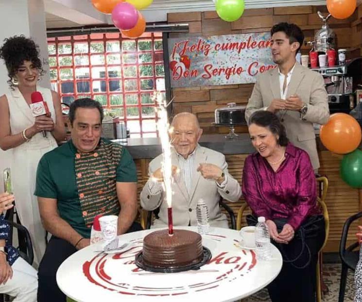 Sergio Corona festeja sus 95 años