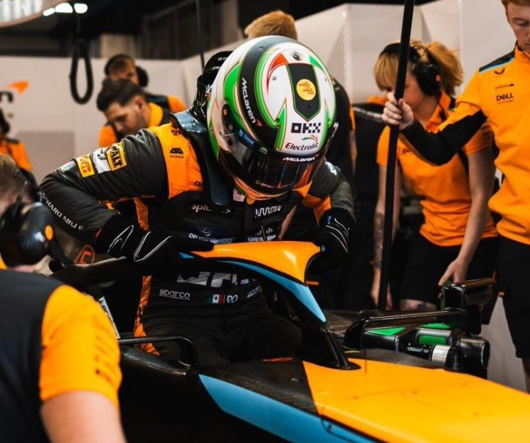 Prueba  O´Ward coche de McLaren en Barcelona