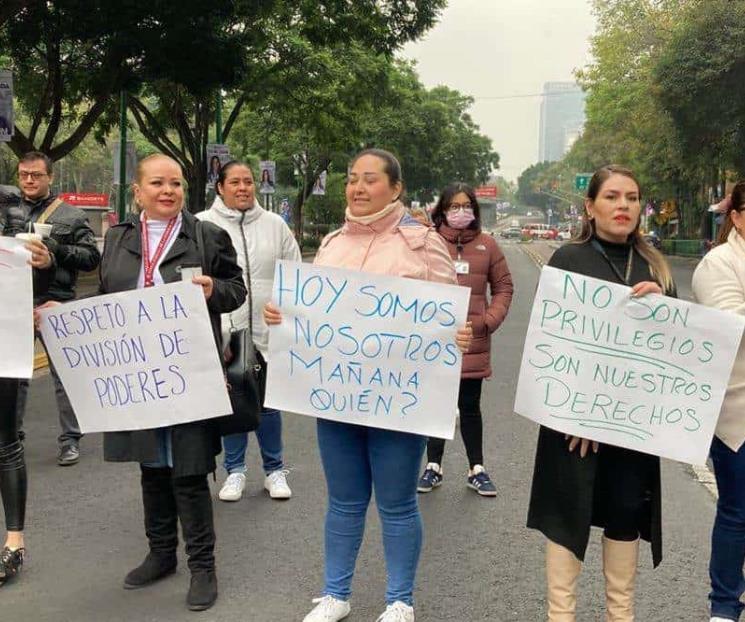 Por segundo día, trabajadores del Poder Judicial protestan