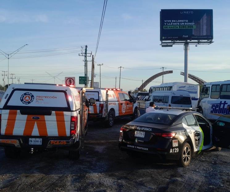 Choque entre camiones de personal deja 18 heridos en Apodaca