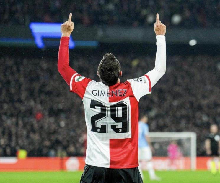 Anota Santi Giménez en vitoria del Feyenoord en Champions