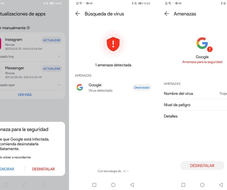 Antivirus de Huawei detecta la app de Google como un troyano