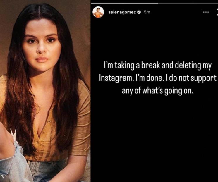 Selena Gómez se va de Instagram, pese a ser la más seguida