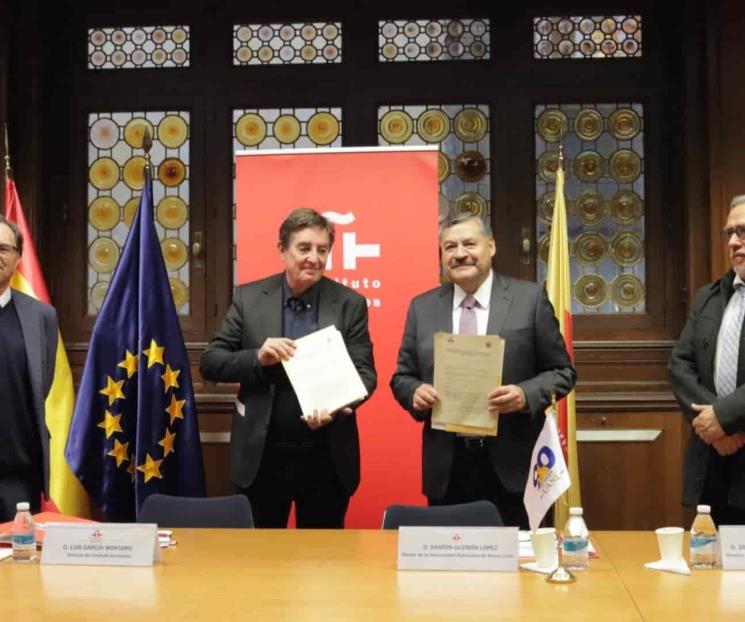 Reafirma UANL convenio con Instituto Cervantes en favor del español