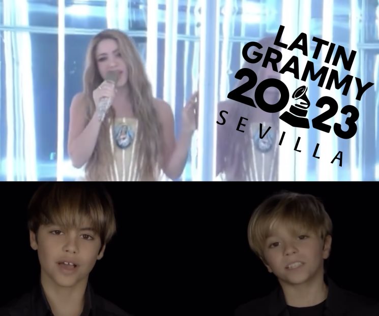 Shakira canta con sus hijos y se lleva tres premios