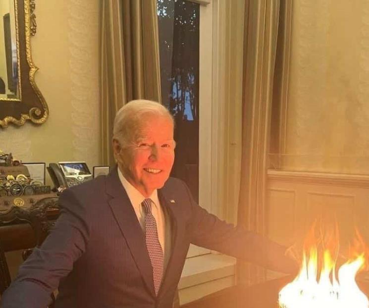 Llueven bromas a Biden por su pastel de cumpleaños