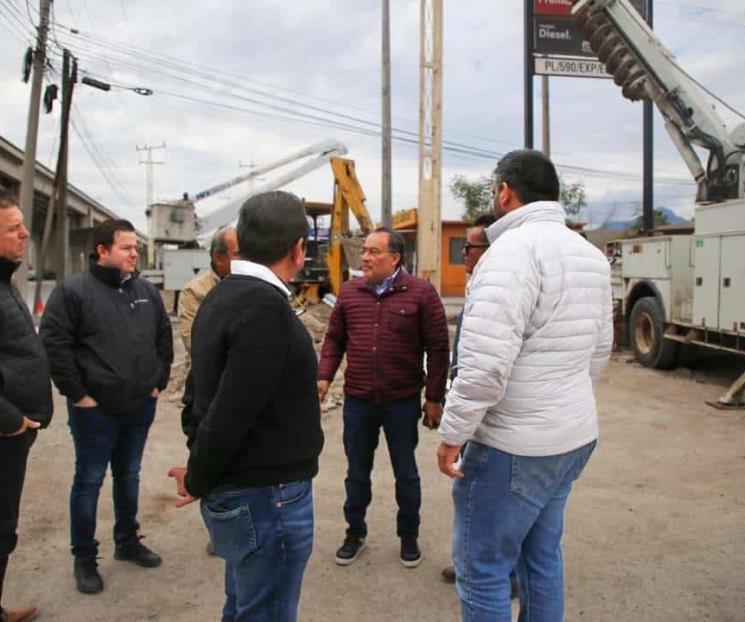 Supervisa Andrés Mijes obras del distribuidor vial ´Triángulo Norte
