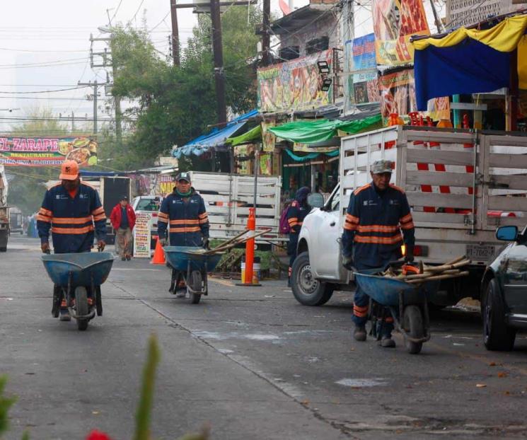 Arranca Monterrey programa de limpieza en calles de la Basílica
