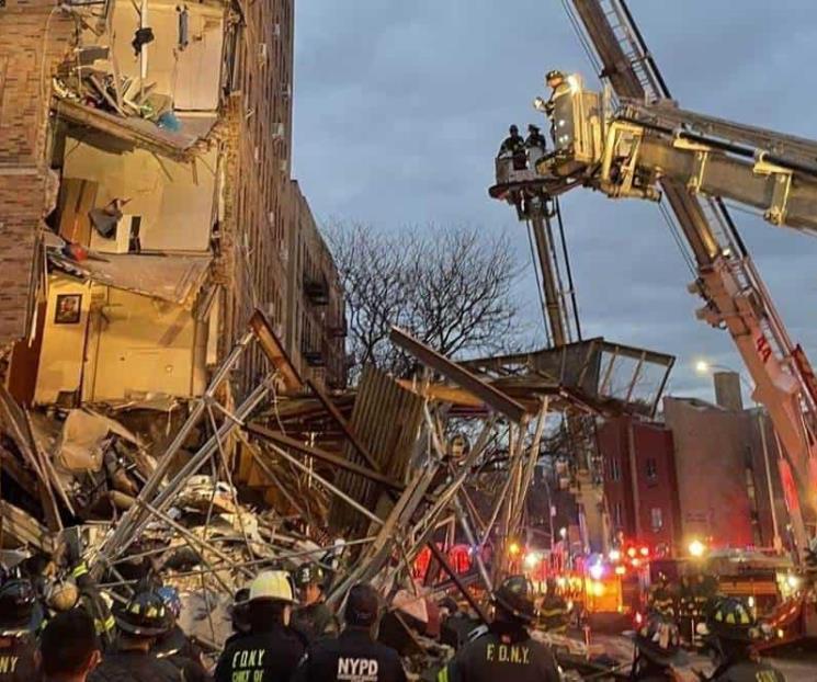 Edificio colapsa parcialmente en el Bronx; no hubo víctimas