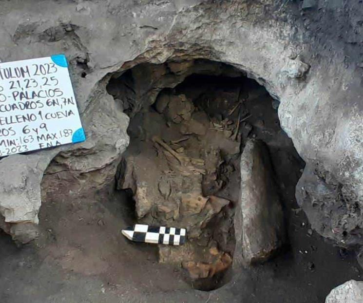 Hallan una cueva con restos humanos y ofrendas mayas en Tulum