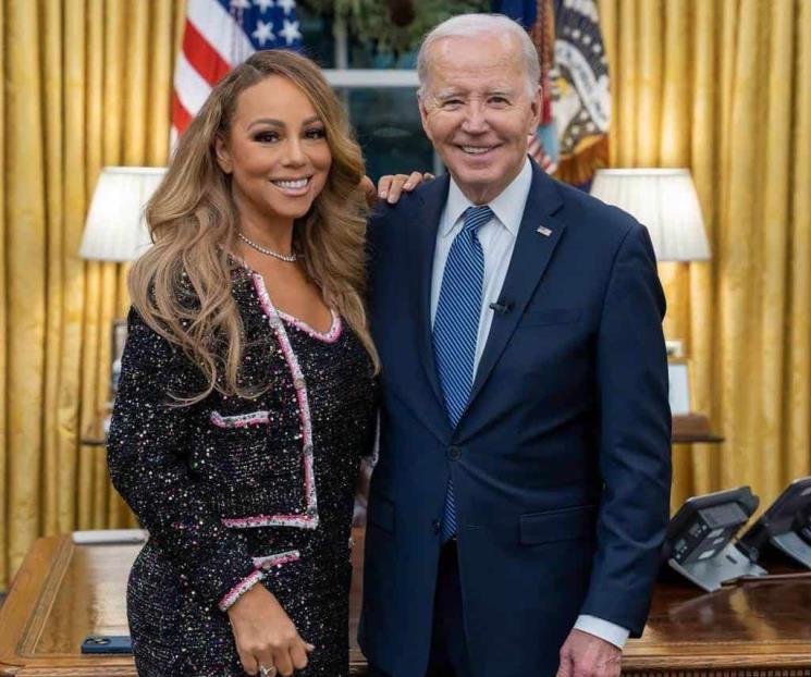 Deslumbra Mariah Carey en la Casa Blanca