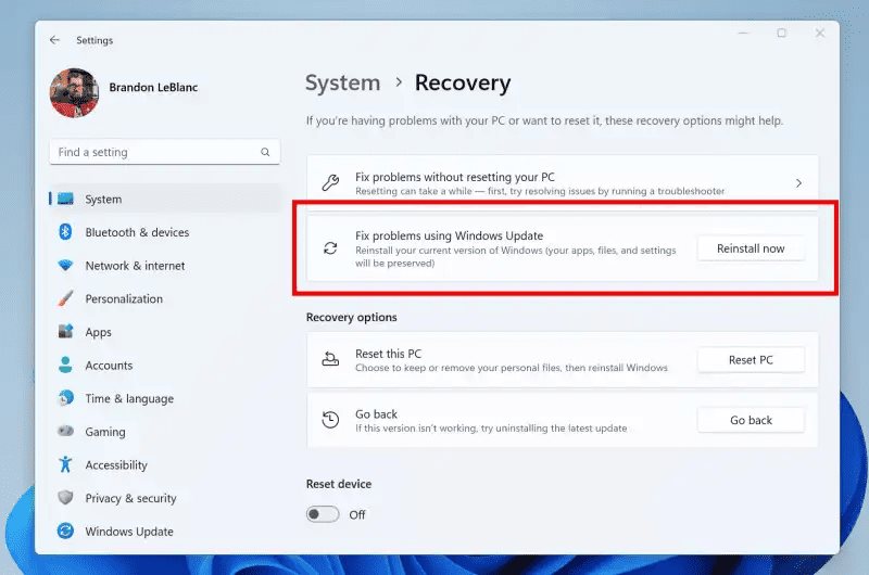 Windows 11 se podrá reinstalar más rápido, y sin perder tus archivos