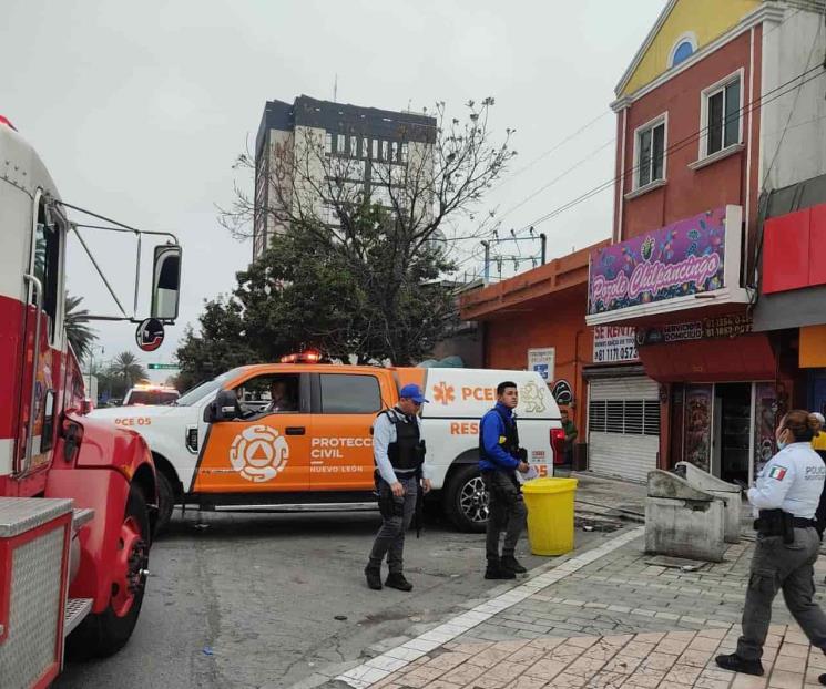 Flamazo en negocio de comidas deja un lesionado en Monterrey