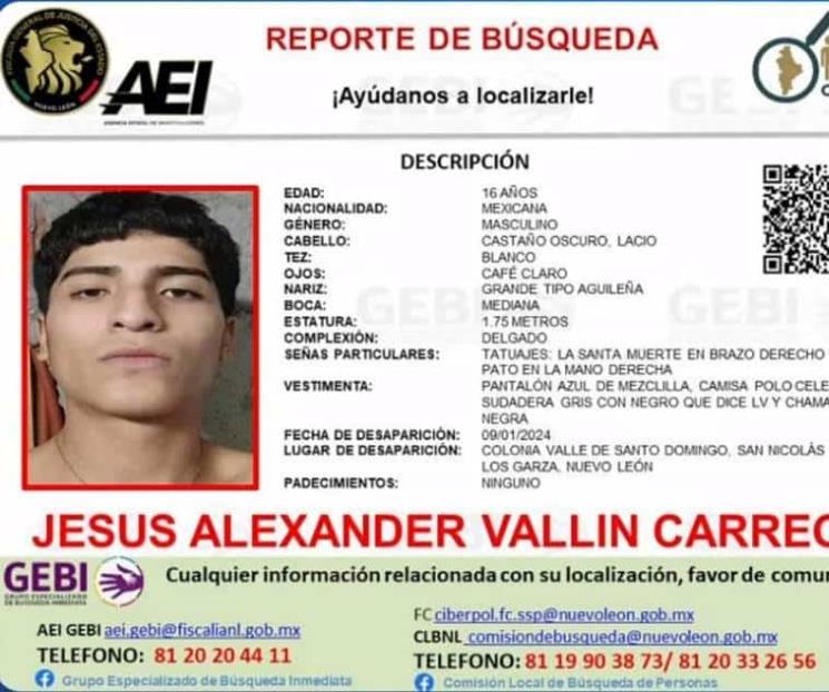 Buscan a joven desaparecido en San Nicolás