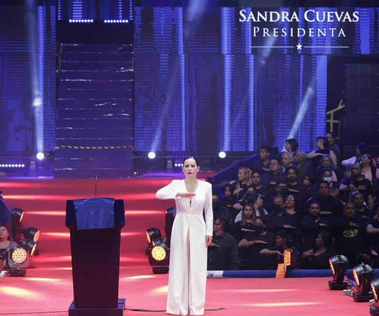 Sandra Cuevas presenta nueva organización política