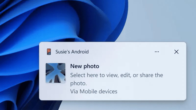 Windows 11 permitirá editar y compartir fotos del móvil más facil