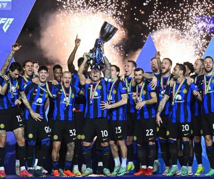 Se corona Inter de Milán campeón de la Supercopa de Italia