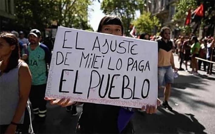 Considera Milei que huelga en Argentina es un gran "sinsentido