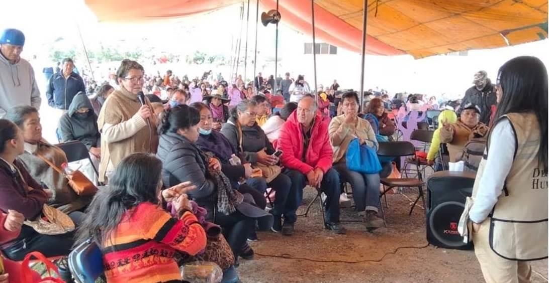 ONU-DH visita la comunidad de Llano Grande