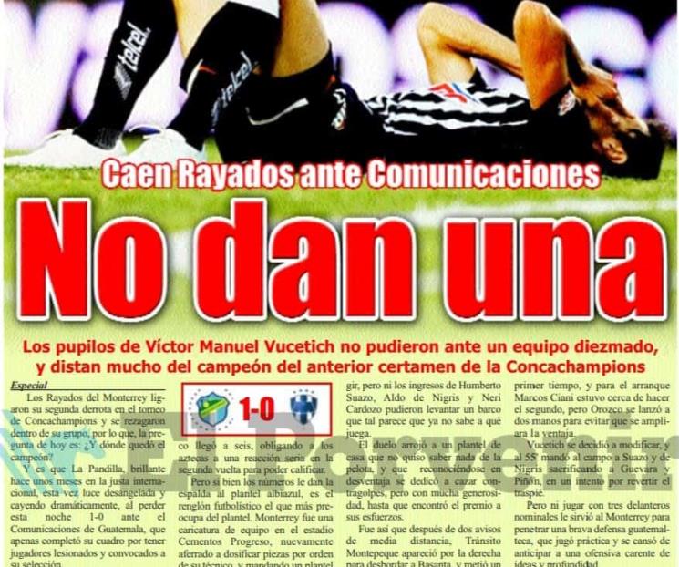 Rayados ya ha perdido frente al Comunicaciones en Guatemala