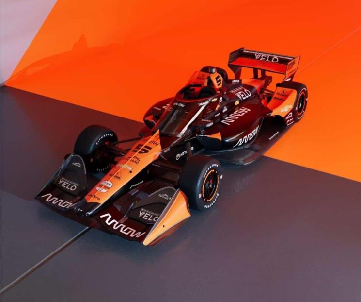 Presenta McLaren coche con el que competirá OWard en IndyCar 2024