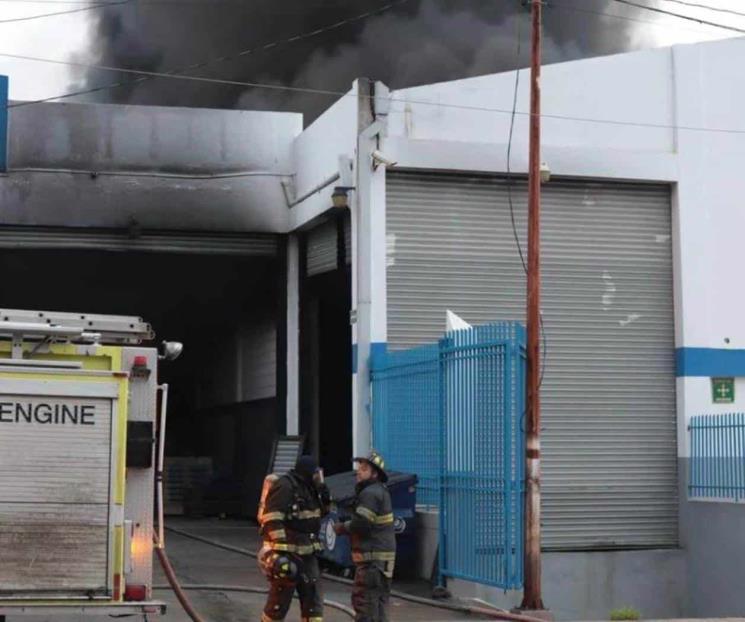Se registra incendio en fábrica de García