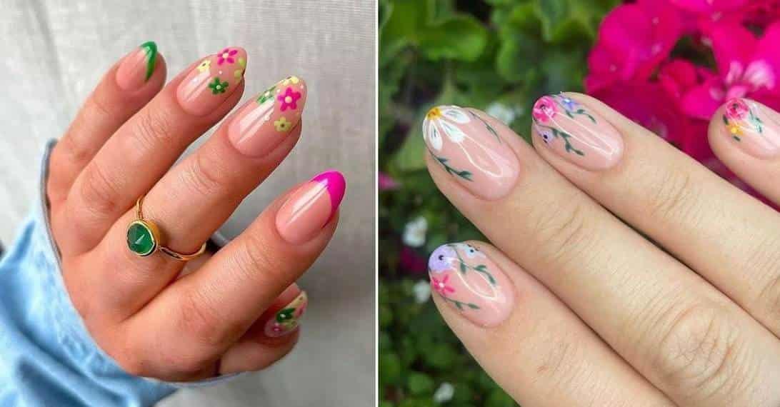 Diseños de uñas con flores para recibir la primavera 2024
