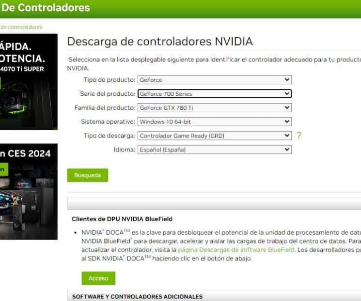 NVIDIA lanza nuevos drivers para tarjetas gráficas sin soporte