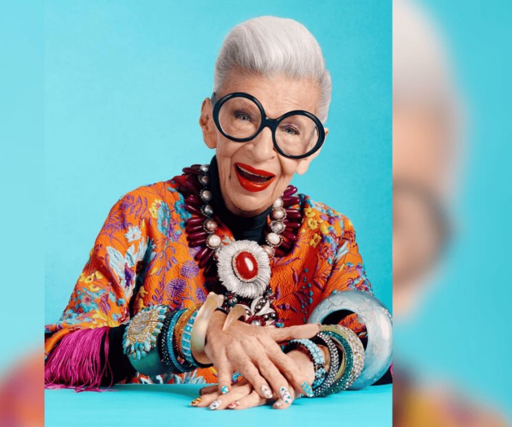Fallece Iris Apfel, ícono de la moda a los 102 años de edad