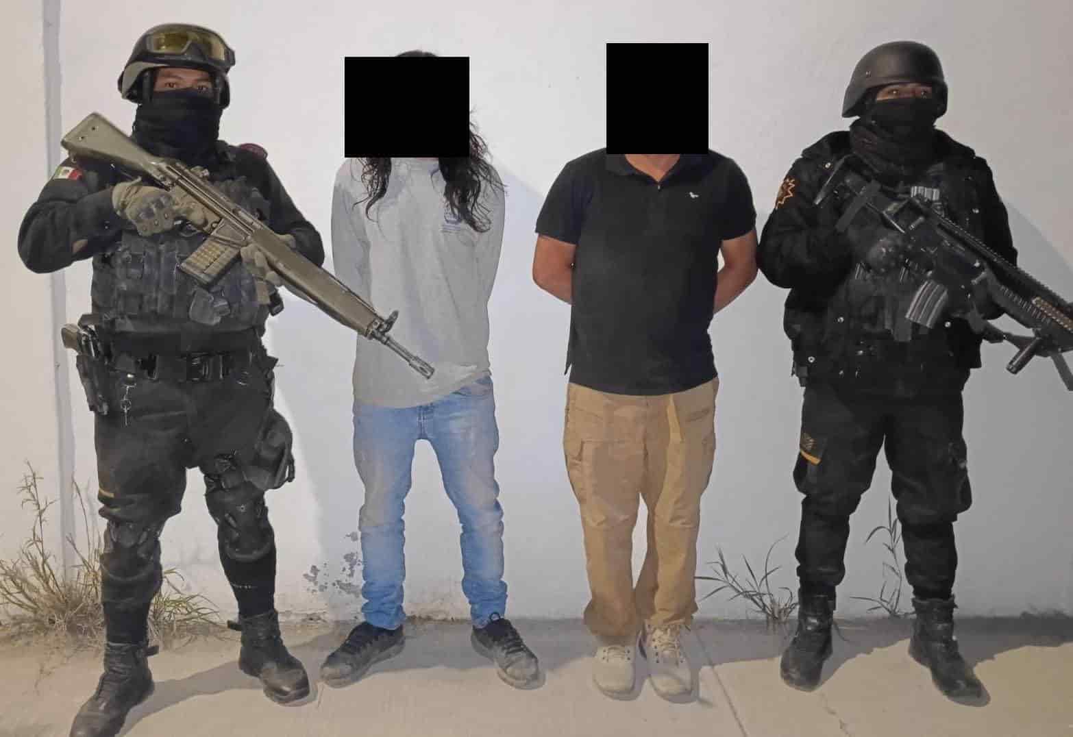 Dos hombres armados, fueron detenidos en el municipio de Los Ramones, por elementos del Grupo de Coordinación para la Seguridad de Nuevo León.
