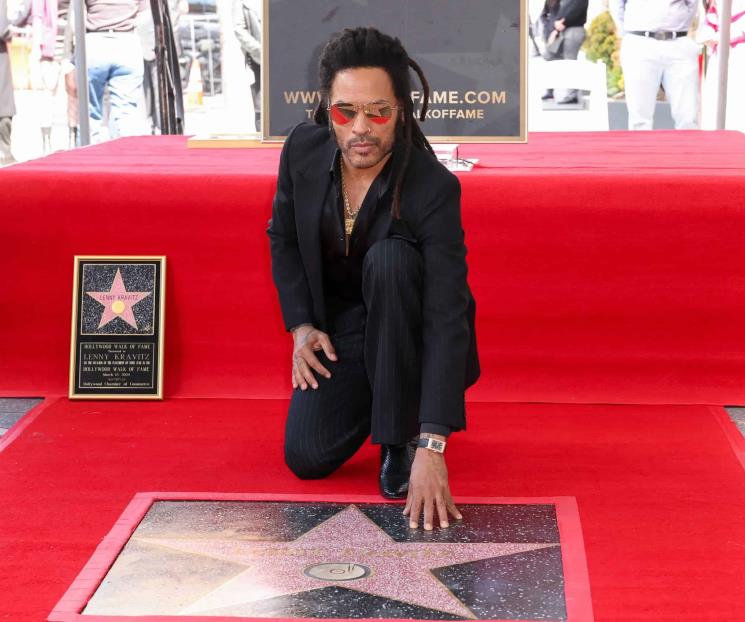 Tiene Lenny Kravitz su estrella en El Paseo de La Fama