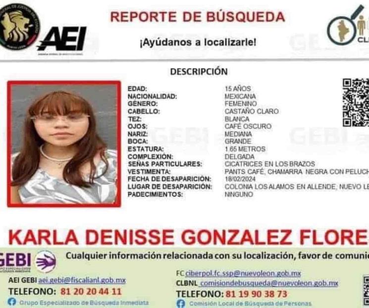 Buscan autoridades a menor de edad desaparecida en Allende