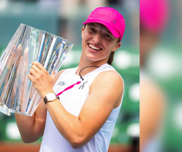 Se corona la tenista polaca Iga Swiatek en el Indian Wells