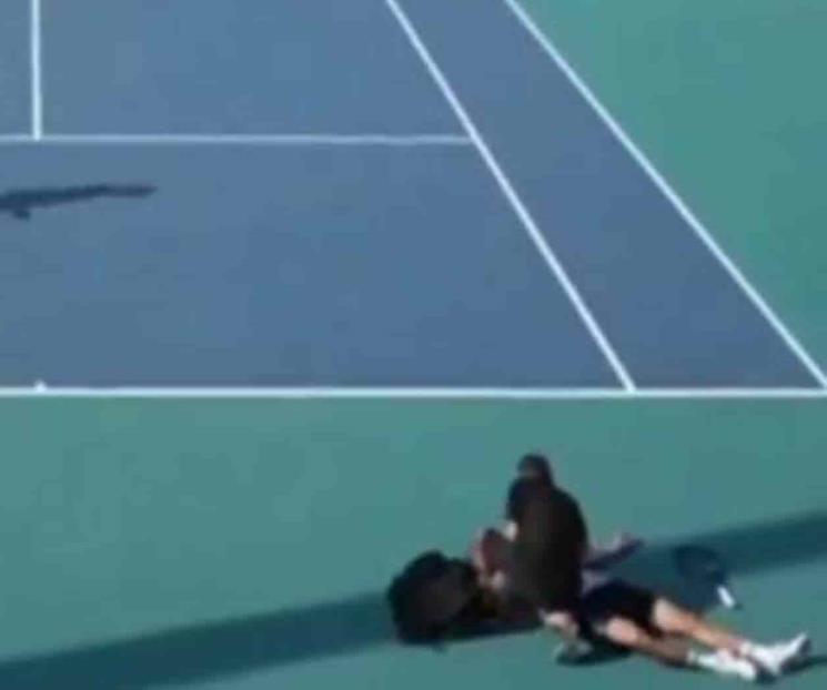 Colapsa tenista francés durante duelo en Miami