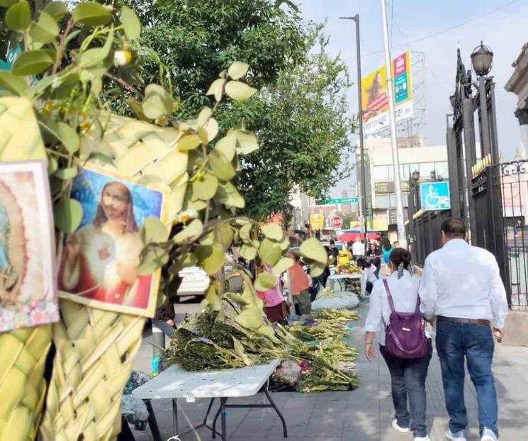 Registran importante afluencia las iglesias para celebrar el Domingo de Ramos