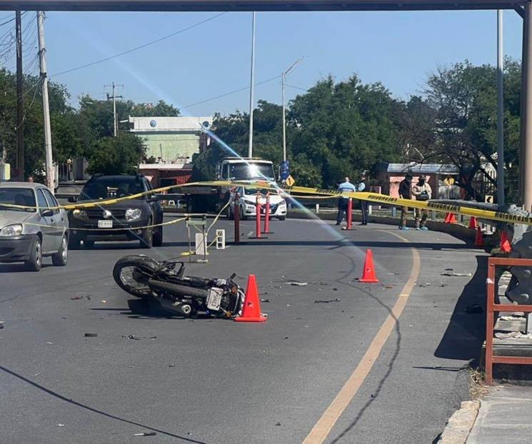 Motociclista muere tras impactar cordón de seguridad en San Nicolás