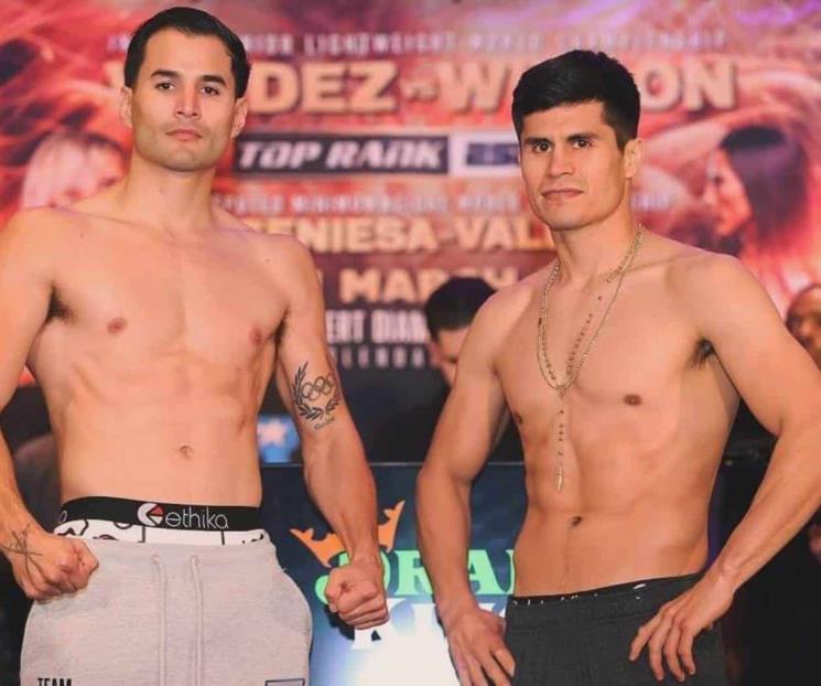 El boxeador regio Lindolfo Delgado cumple con peso y peleará mañana