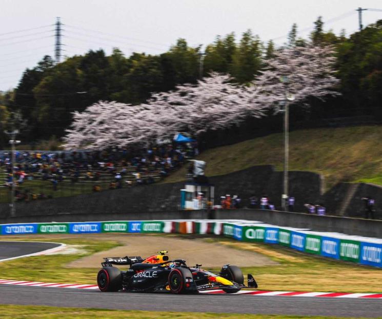 Queda Checo Pérez segundo en Japón y gana Verstappen