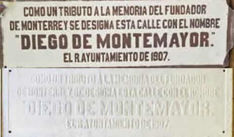Reintegrarán placa de la calle Diego de Montemayor
