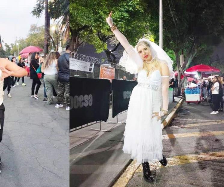 Fans se visten de novia para el concierto de Madonna en México