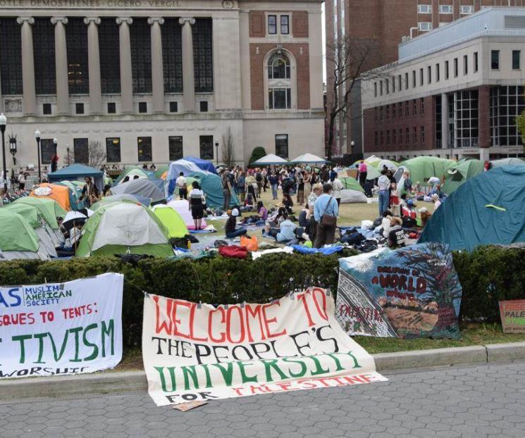 Suspende Universidad de Columbia a estudiantes en protestas