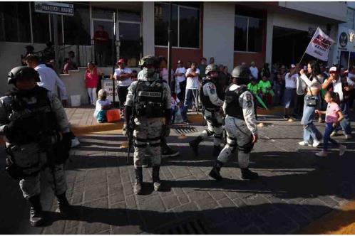 Realiza Sheinbaum mitin en Guanajuato dispositivo de seguridad
