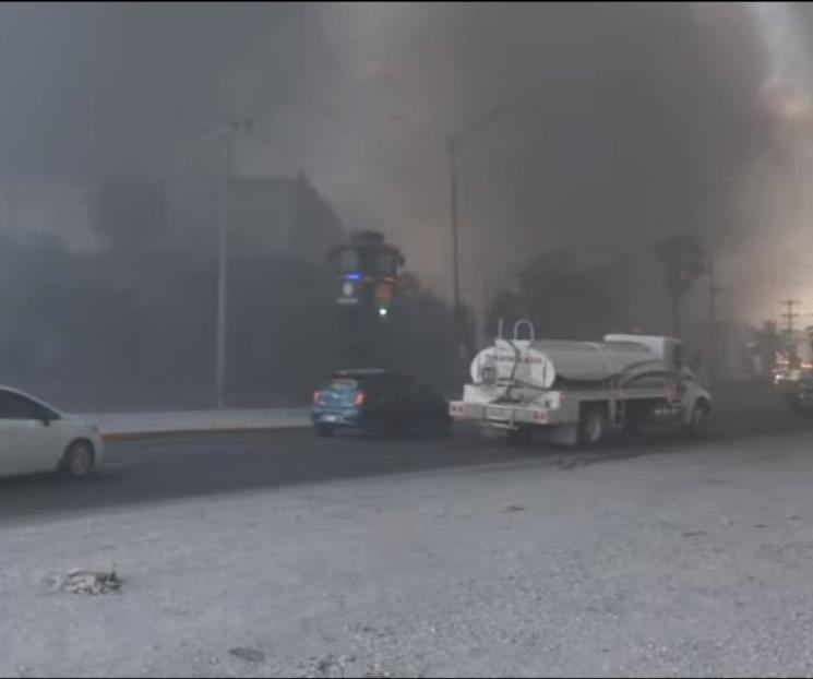 Alarma incendio en Parque Industrial de Santa Catarina
