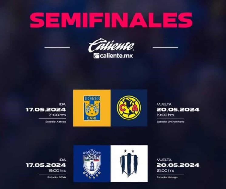Conocen Tigres Femenil y Rayadas horarios de semifinales 
