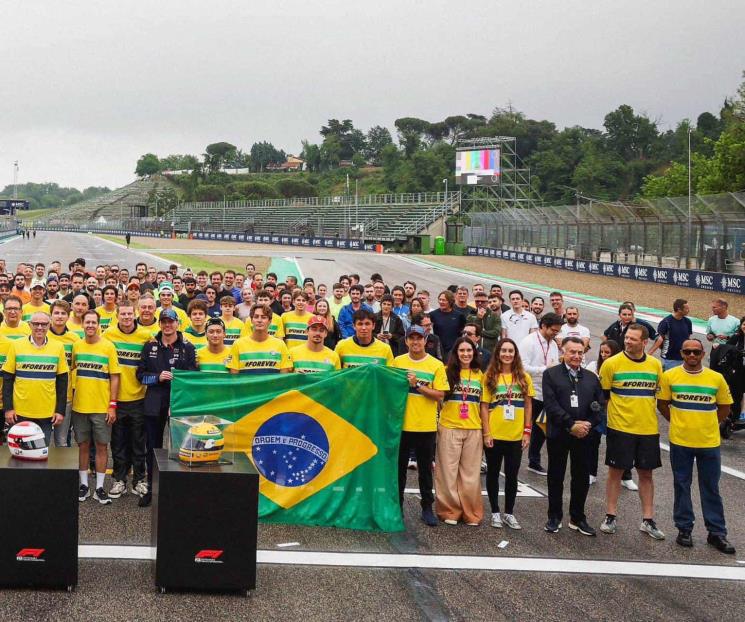 Homenajean pilotos de F1 a Ayrton Senna en Imola